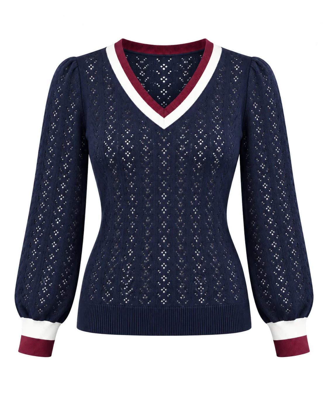 05: Openwork polo